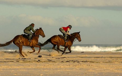 Carreras de caballos en la playa de Sanlúcar de la Barrameda